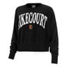 Court Heritage Fleece GFX Crew Sweatshirt Dames-Zwart
