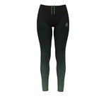Odlo Kleding Odlo Print Tight Dames-Zwart,Groen