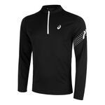 ASICS Kleding ASICS Icon 1/2 Zip Hardloopshirt Heren-Zwart