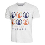 Quiet Please Kleding Quiet Please Retro Monkey T-shirt Heren - lichtgrijs, veelkleurig