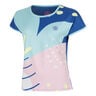 Hey Laguna T-shirt Dames-blauw, veelkleurig