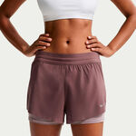 Nike Kleding Nike Swift 2in1 Hardloopshorts Dames - bruin, paars