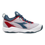 Diadora Tennisschoenen Diadora Speed Blushield Fly 4 + Allcourt Schoen Heren-Wit,Petrolblauw