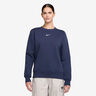 Phoenix Fleece Crew Sweatshirt Dames-Donkerblauw,Crème