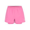 Rematch 2in1 Shorts Dames - pink, wit
