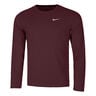 Dri-Fit UV Miler Hardloopshirt Heren - wijnrood, 