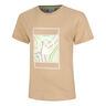 Wild Swirl Court T-shirt Dames-Beige,Veelkleurig