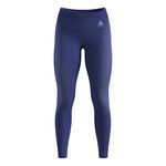 Odlo Kleding Odlo Performance Warm Eco Big Logo Bottom Long Tight Dames - blauw, 