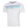 Trainings Stripe T-shirt Heren - wit, oranje
