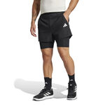 adidas Kleding adidas Gym+ 2In1 Shorts Heren-Zwart