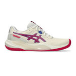 ASICS Tennisschoenen ASICS Gel-Challenger 15 Tennisschoen Tapijt Dames-Crème,Berry