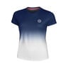 Crew Gradiant T-shirt Meisjes-Donkerblauw,Wit