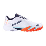 Babolat Padel schoenen Babolat Jet Premura 3 Lebron Padel schoen Heren - wit, oranje