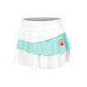 Wild Flounce Rok Meisjes-Wit,Turkoois