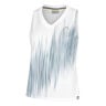 Performance Tanktop Dames-Wit,Donkerblauw