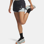 Under Armour Hardloopshorts Under Armour Explor Trail Ultra Lined  Hardloopshorts Dames-antraciet, blauw