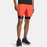 Under Armour Kleding Under Armour Vansih Woven 6in Shorts Heren-rood, zwart mat