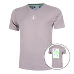 Quiet Please Kleding Quiet Please Mind Collage T-shirt Heren-Paars,Veelkleurig