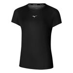Mizuno Kleding Mizuno Core Graphic Hardloopshirt Dames-Zwart