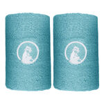 Quiet Please Tenniskleding Quiet Please Long Zweetband Verpakking 2 Stuks-Lichtblauw