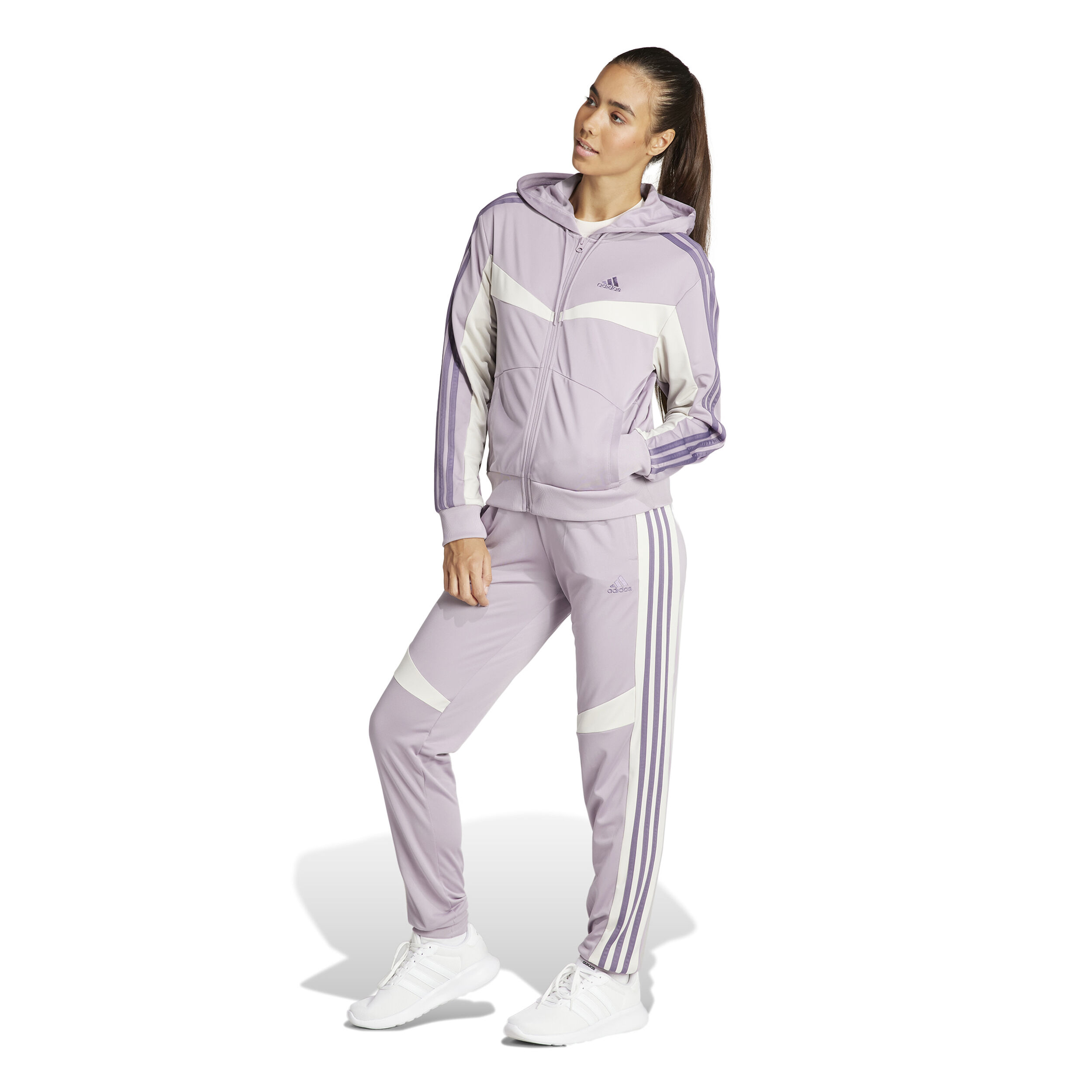 Buy adidas Boldblock Trainingspak Dames Mauve Wit online Tennis Point BE
