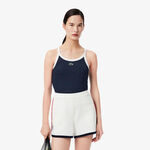 Lacoste Kleding Lacoste Tanktop Dames-Donkerblauw,Wit