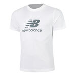 New Balance Kleding New Balance Essentials Logo T-shirt Heren-Wit