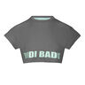 Abdominis Crop Move T-shirt Dames-Grijs
