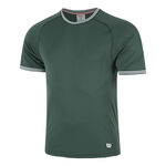 Wilson Kleding Wilson Court Performance Crew T-shirt Heren-Donkergroen