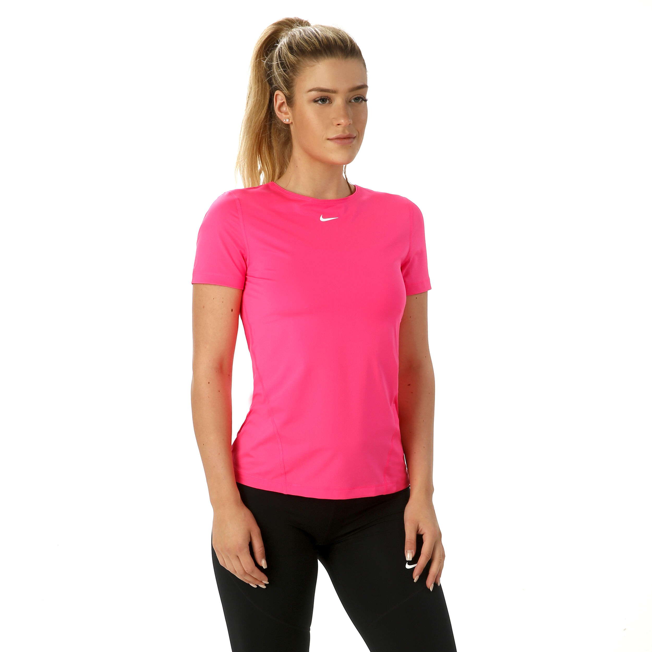 Buy Nike Pro T shirt Dames Neonroze Wit online Tennis Point BE