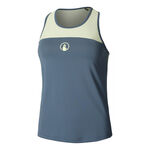 Quiet Please Kleding Quiet Please Perspectives Racerback Tanktop Dames-Blauw