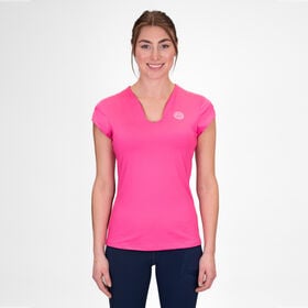 Afbeelding van Crew V-Neck T-shirt Dames-Pink