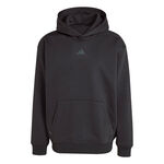 adidas Kleding adidas Oversize Sweater Met Capuchon Heren-Zwart