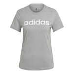 adidas Kleding adidas Linear T-shirt Dames-Grijs