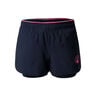 Point 2in1 Shorts Meisjes - donkerblauw, pink
