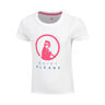 Create Baseline Logo T-shirt Meisjes-Wit,Pink
