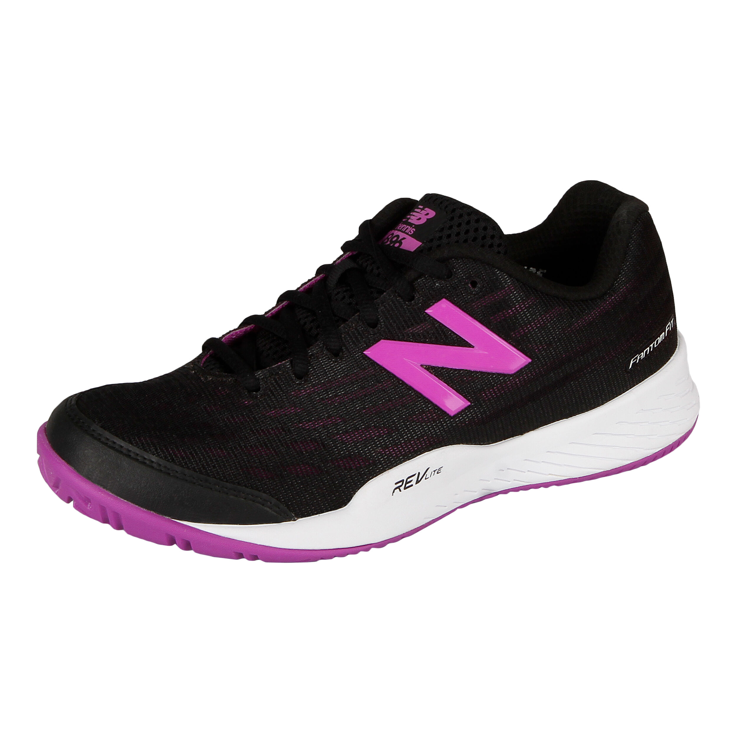 896 V2 Allcourt Schoen Dames Zwart Paars