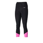 Mizuno Hardlooplegging Mizuno Impulse Core 3/4 Tight Dames-Zwart,Pink