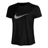 Swoosh Hardloopshirt Dames-Zwart