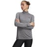 Tech 1/2 Zip-Twist Longsleeve Dames-groen, zwart