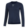 High Low Breezy Longsleeve Dames - donkerblauw, 