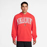 Court Dri-FIT Fleece High Rise Sweater Met Capuchon Heren-Rood