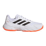 adidas Tennisschoenen adidas CourtJam Control 3 Gravelschoen Heren-wit, oranje