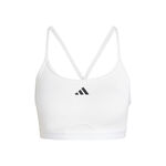 adidas Kleding adidas Aeroreact Training 3Stripes Sport-bh Dames - wit