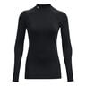 Coldgear Authentics Mockneck Longsleeve Dames-Zwart