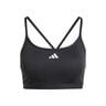Aeroreact Training 3 Stripes Sport-bh Dames-Zwart