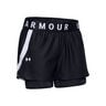 Play Up 2in1 Shorts Dames - zwart, wit