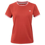 Tecnifibre T-shirt Tecnifibre W. TEAM TECH TEEWHITE T-shirt Dames-roest