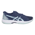 ASICS Tennisschoenen ASICS Solution Swift FF Gravelschoen Dames-Blauw,Wit