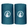 Long Zweetband Verpakking 2 Stuks-Petrolblauw